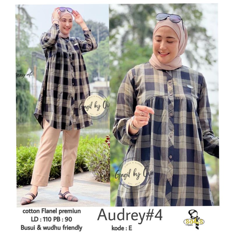 Best Sellerr  Tunik / Audrey tunik flanel / Ori Gagil