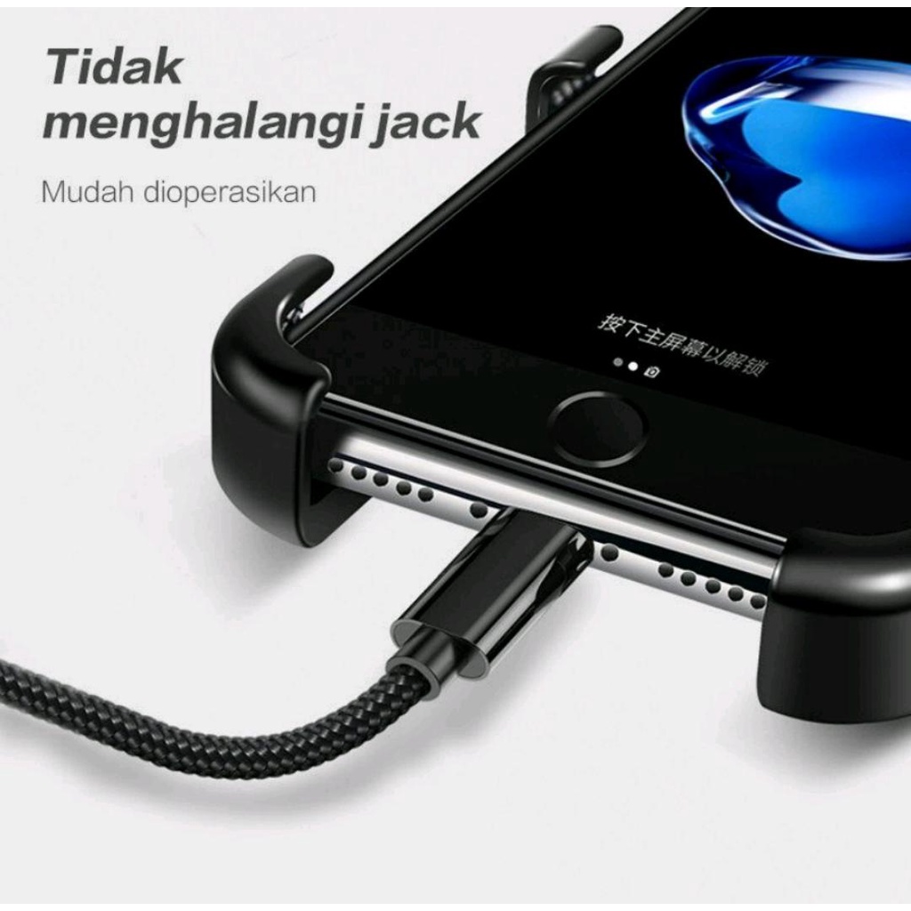 Phone Holder Sepeda Motor Universal Stang Bahan Full Besi