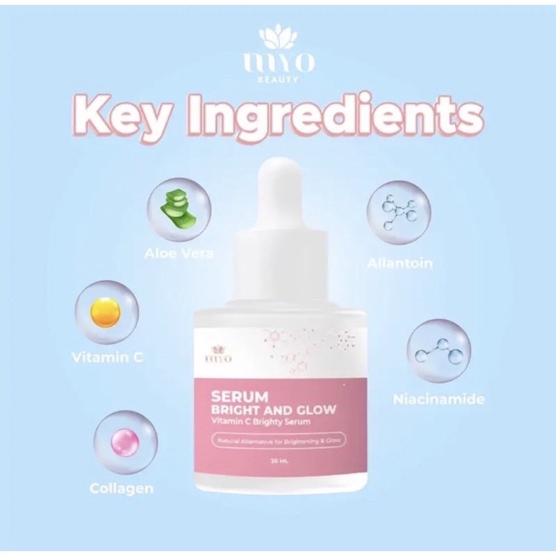 [READY] MYO beauty SERUM BRIGHT &amp; Glow MAYRA SERUM BRIGHT AND GLOW VITAMIN C / SERUM MAYRA / SERUM MURAH / SPATULA TEBAL / SPATULA WARNA PASTEL / SPATULA TEBAL PASTEL