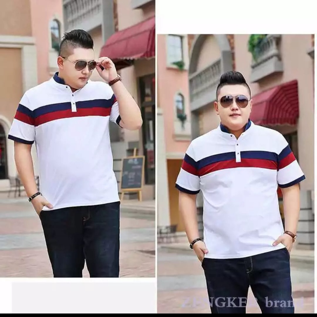 TC87 3 WARNA BAJU PRIA BIG SIZE XXL &amp; 3XL/KAOS PRIA/PAKAIAN PRIA/ZENECA