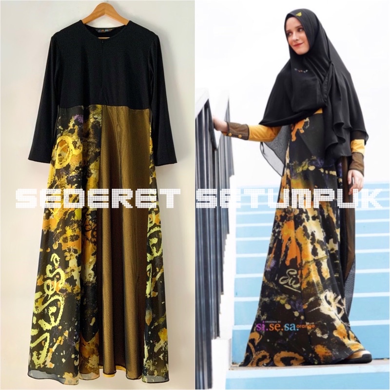 Sisesa Dress Ghufayrah Mustard Limited (Preloved)