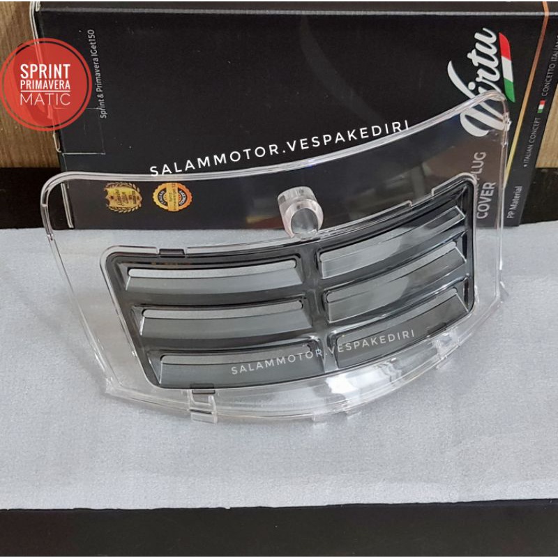 tutup busi transparant smoke vespa matic cover busi vespa sprint primavera cover vespa matic