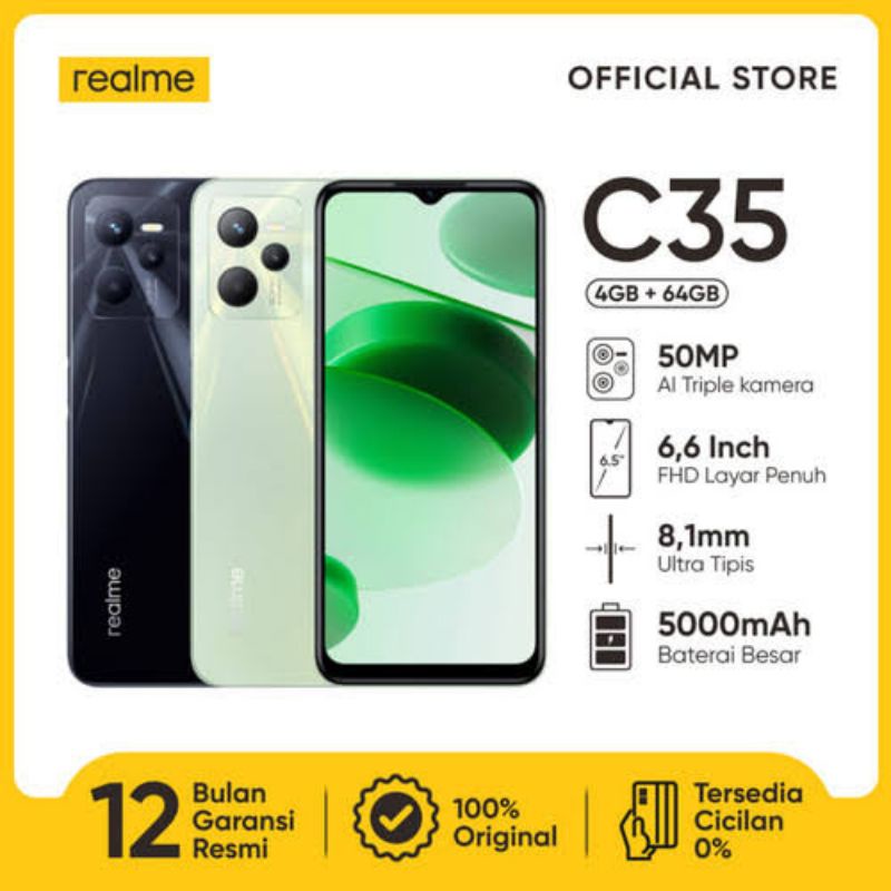 REALME C35 4/64 GARANSI RESMI