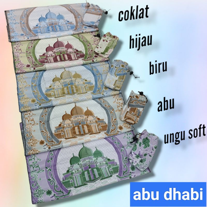 sajadah travel motif abu dhabi