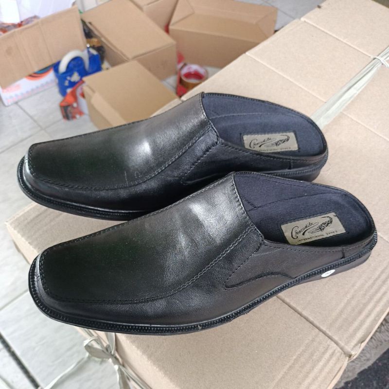 Sepatu sandal kulit asli Selop pria KULIT Asli