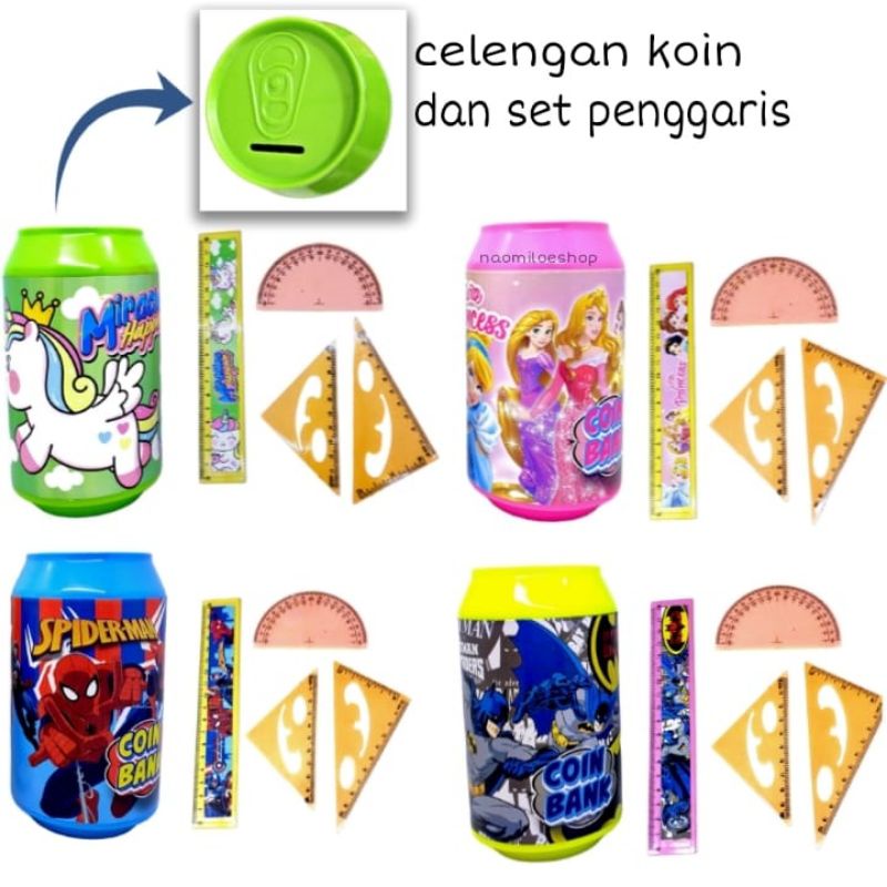 Coin bank Celengan Plastik  / Celengan Unik Kekinian / Souvenir Merchandise