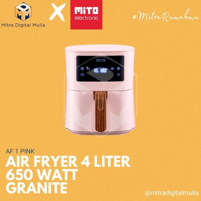 Sale Mito AF 1 Digital Air Fryer 4 Liter Low Watt Pink /PERALATAN MASAK SET/PANCI PRESTO/PANCI SET/W