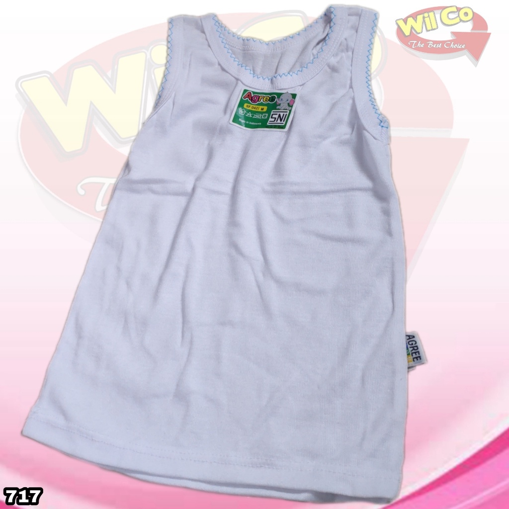 K717 - SINGLET KAOS DALAM ANAK PEREMPUAN SNI AGREE USIA 3 BLN - 4 TH