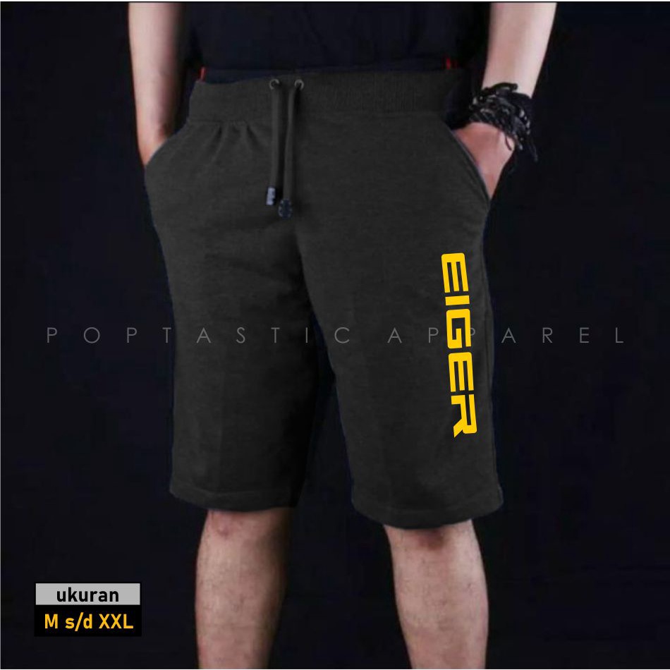 NEW Celana Jogger Pendek Training Sweatpants Bahan Fleece Tebal