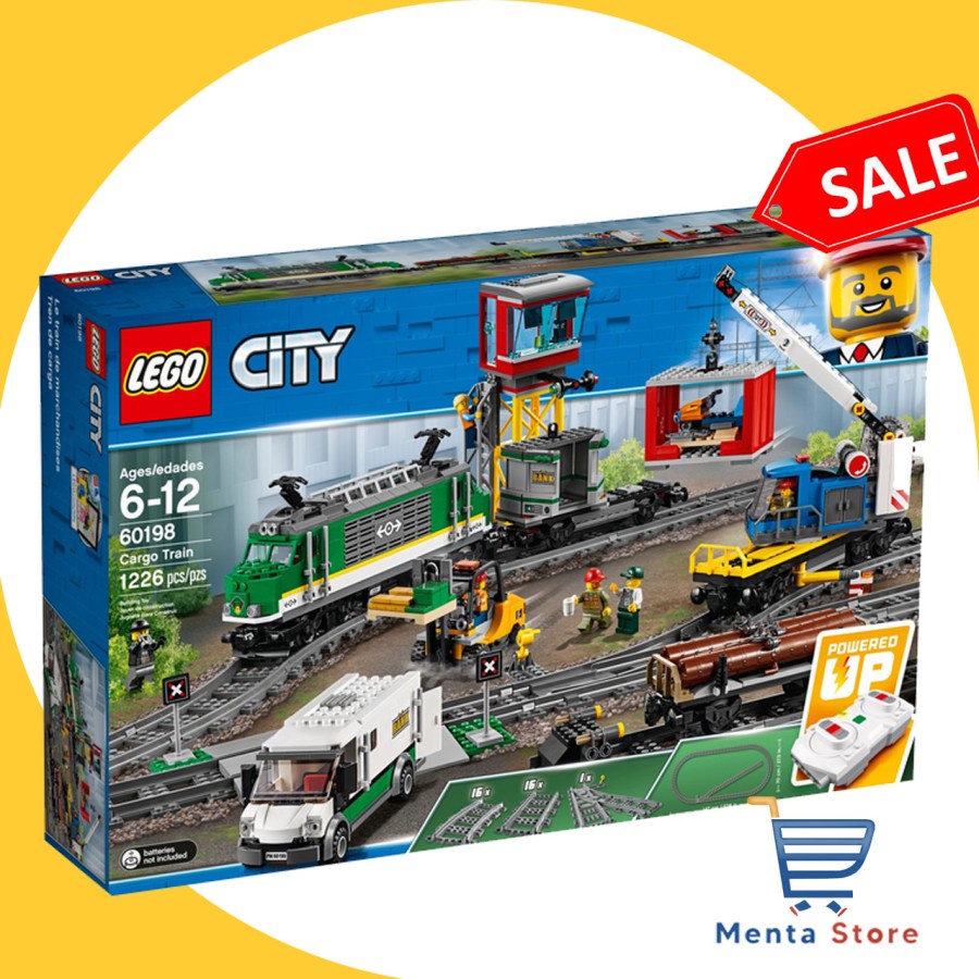 LEGO 60198 - City - Cargo Train Kereta Api Kargo Mainan Anak Toys Ori