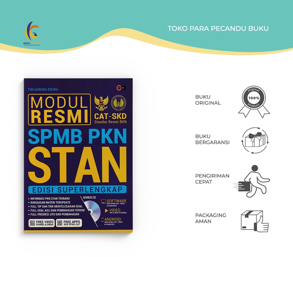 Buku Pendidikan - Modul Resmi SPMB PKN STAN Edisi Super Lengkap - Tim Garuda Eduka - CMedia - BukuKa
