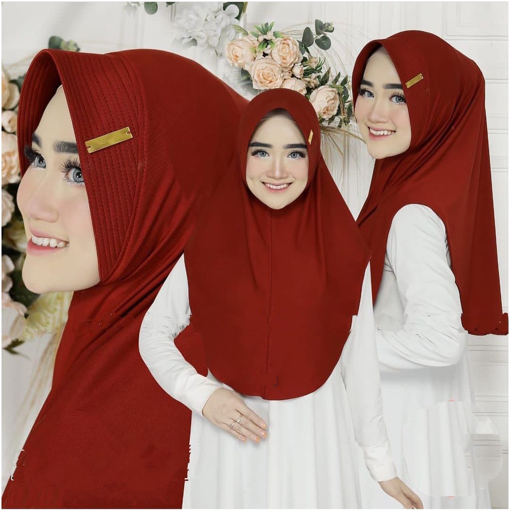 ALIZA KHIMAR KERUDUNG BERGO HIJAB JILBAB INSTANT WANITA MUSLIMAH PREMIUM