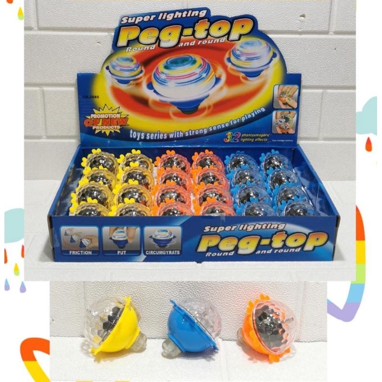 Mainan Peg-Top Capten &amp; Spiderman &amp; Peg top