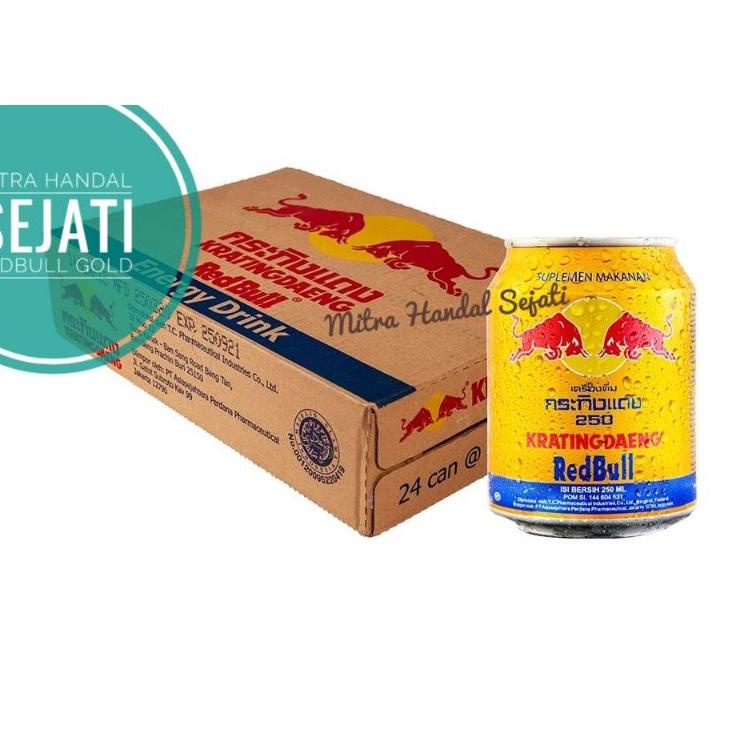 

Premium.. Kratingdaeng Kaleng I Kratingdaeng Redbull I Redbull Gold Can 1 dus I isi 24 Pcs LEV