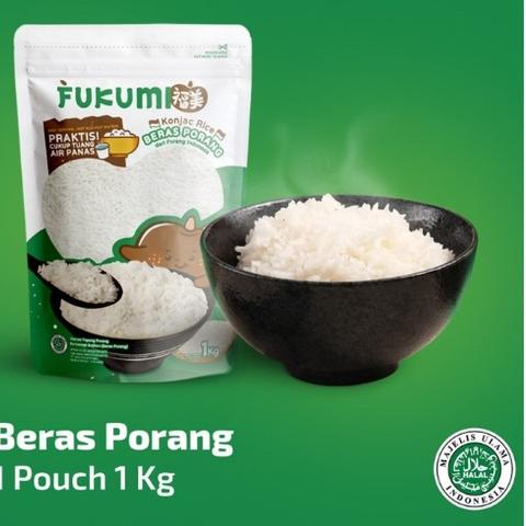 

LANGSUNG BELI ✰ FUKUMI Beras Porang Pouch 1 Kg Shirataki Konjac Rice beras diet low kalori..