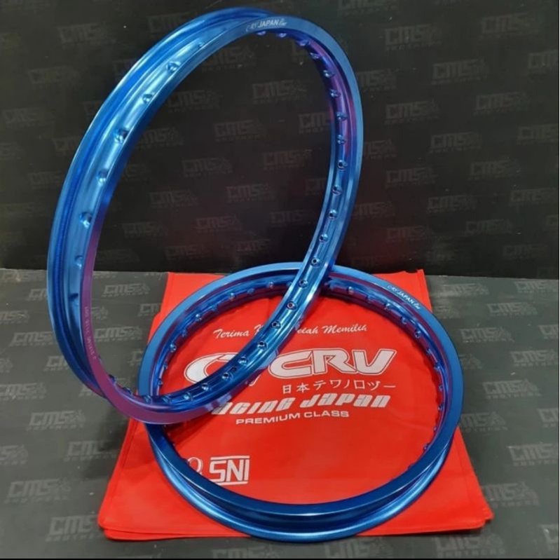 Velg velek pelek veleg lingkar aloy alloy crv ori japan 18 185 21 160 biru kilat