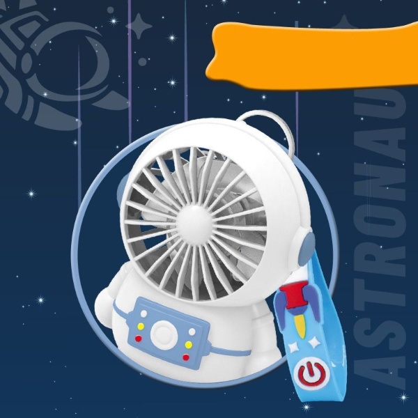 JY MF 6817 Kipas Angin Mini Astronaut Cute Fan USB Charge / Kipas Genggam Portabel Karakter Astronot