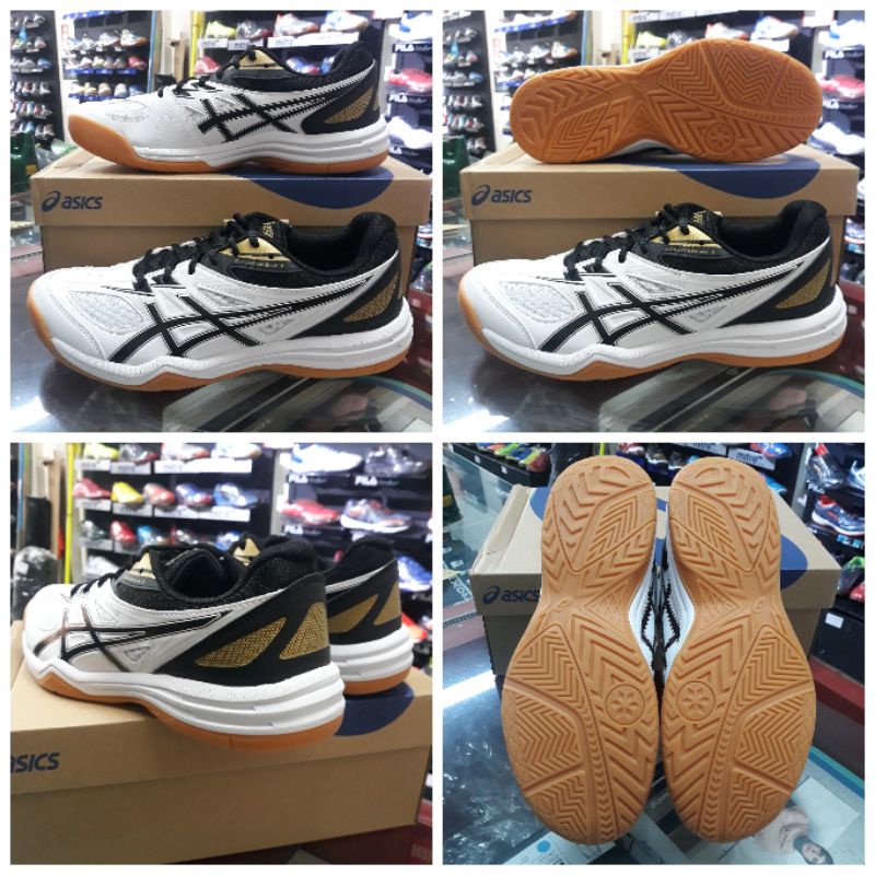 Sepatu Badminton Volley Asics Court Break 2 White/Black