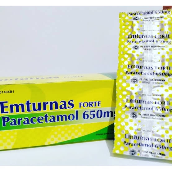 Emturnas Paracetamol 500mg Tablet Penurun Panas ORIGINAL-BPOM