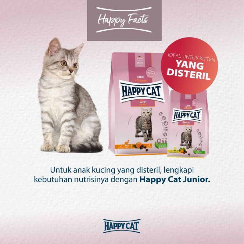 Happy Cat Junior Poultry 1,3kg Freshpack / Makanan Kucing Happy Cat Junior