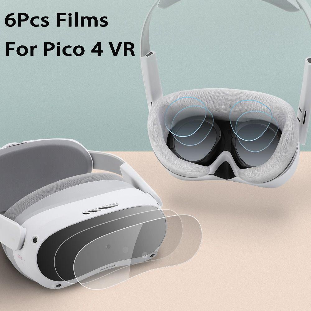 Top 6Pcs/2set Film Pelindung Kacamata VR Baru Anti Gores VR Kacamata Head Film
