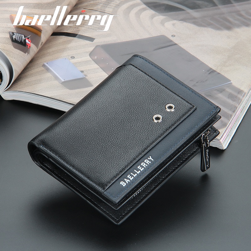 BAELLERRY D2352 Dompet Pria Wanita Bahan Kulit PU Leather Premium WATCHKITE WKOS
