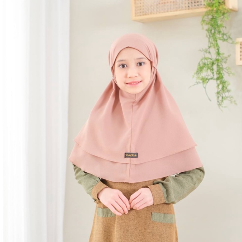 Hamasah Hijab - Khimar Instan Bergo anak dan bayi by Riskirich