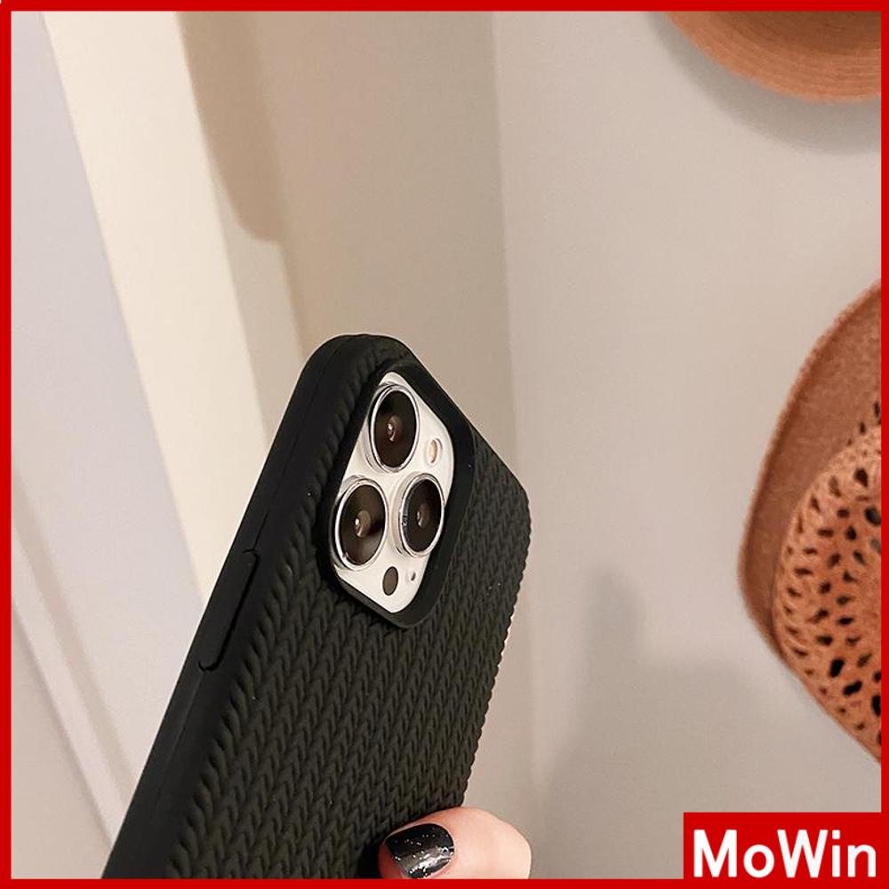 For iPhone 14 Pro Max iPhone Case TPU Soft Case Woven Texture Shockproof Protection Camera Cream White Black Compatible For iPhone 13 Pro max 12 Pro Max 11 xr 7Plus