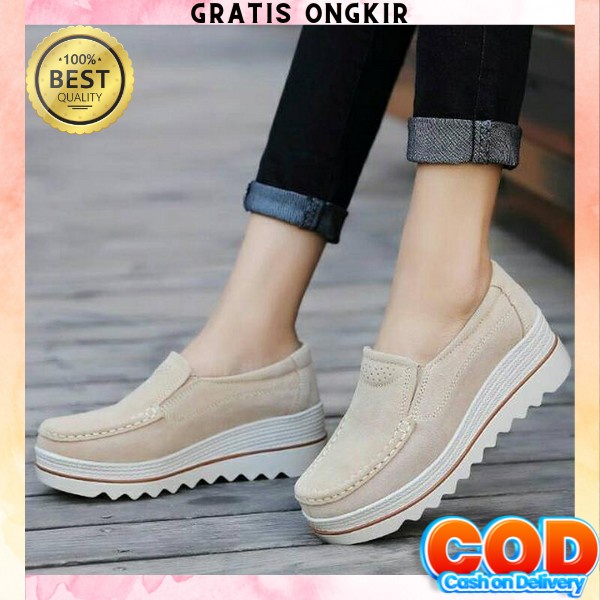 Wedges Weges Cewek Casual Pesta Wanita Kondangan Wedjes Terbaru Sandal Wanita Wedges Weges Wanita Ke