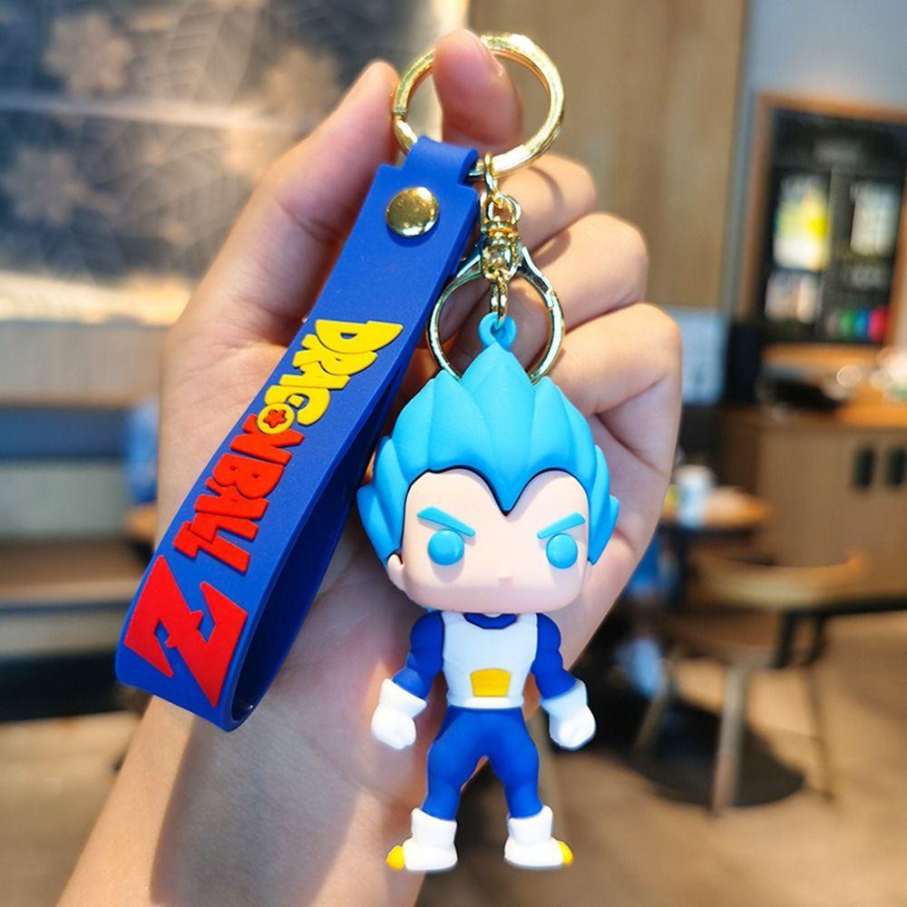 Mxbeauty Gantungan Kunci Bola Naga Trendy Lucu Untuk Teman Anime Action Figure Gantungan Kunci Mobil Piccolo Vegeta Kartun Key Buckle Key Lanyard
