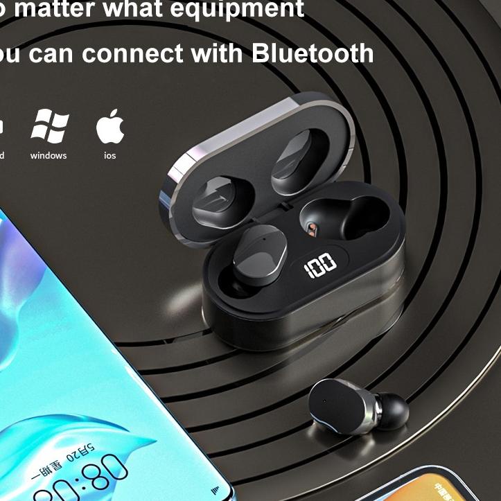 artl2L6x--Headset bluetooth nirkabel mini in-ear touch kecil TWS headset bluetooth nirkabel E8S