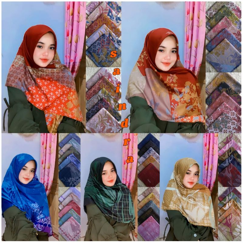 HIJAB SEGI EMPAT MOTIF AZAHRA