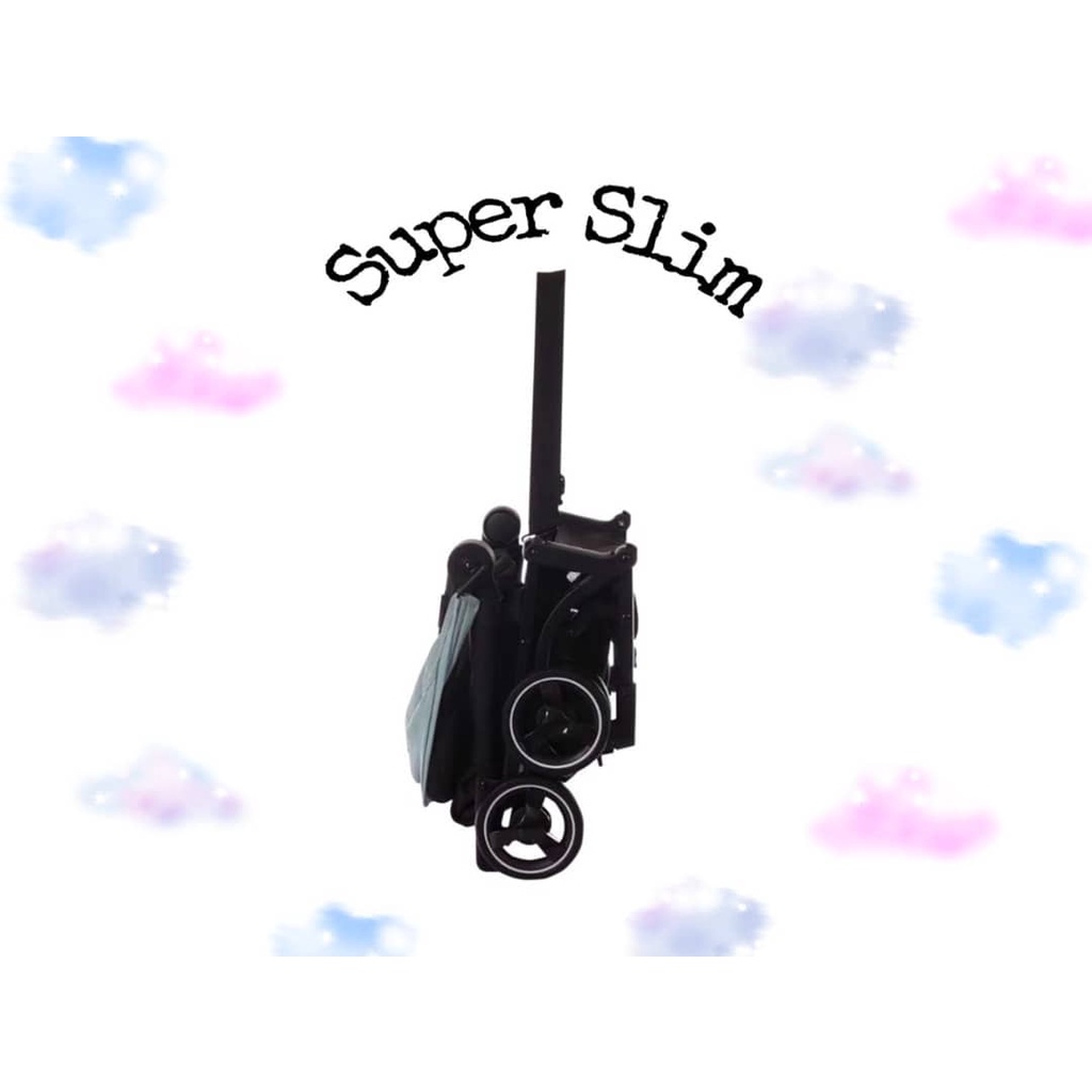 HM7002 Gipsy Stroller Stroler Stoler Stoller Cabin Size Kabin Pesawat Lipat Kecil Mini New Born Perl