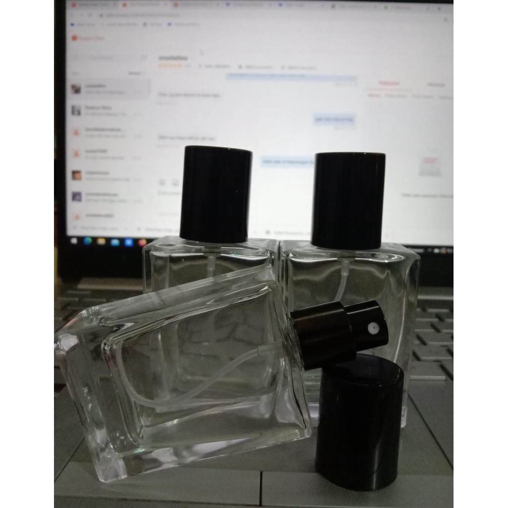 BOTOL PARFUM SPRAY ISI ULANG 30 ML | MODEL HERMES | 1 LUSIN