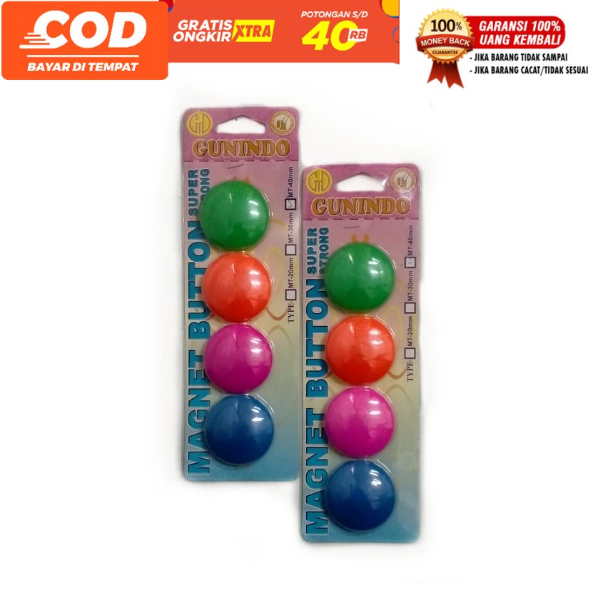 

[fafihijab] MAGNET BUTTON WHITEBOARD PAPAN TULIS 20 MM / 30 MM / 40 MM MT-20 MT-30 WARNA BULAT