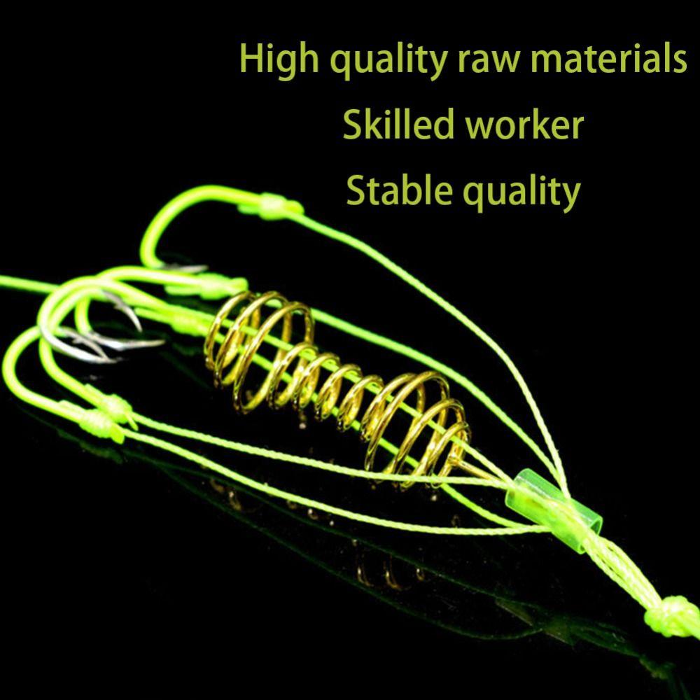 Kait Pancing Ledakan Agustina 4 Pcs/Kotak Stainless Steel Kandang Pancing Perangkap Pancing Throw Rod Hook Memancing Air Laut Aksesoris Pancing Bomb Hook Mata Air Kail Pancing