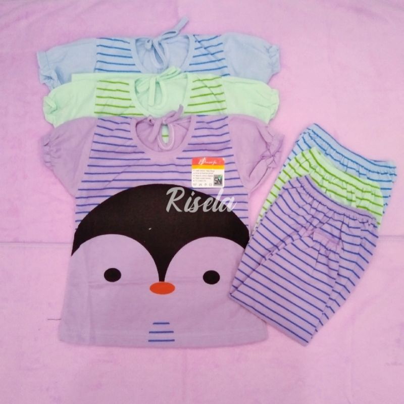 setelan oblong bayi/setelan piyama Dnoorfa SNI original motif lucu