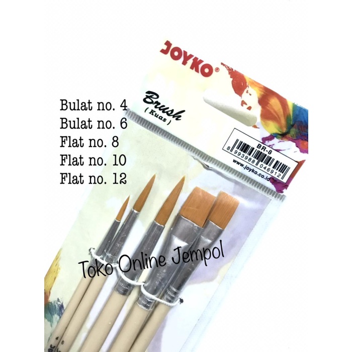 

Wow Isi 5 Kuas Set Joyko Br-8 Brush Cat Acrylic Air Minyak Lukis Atk1135Jy Trendi