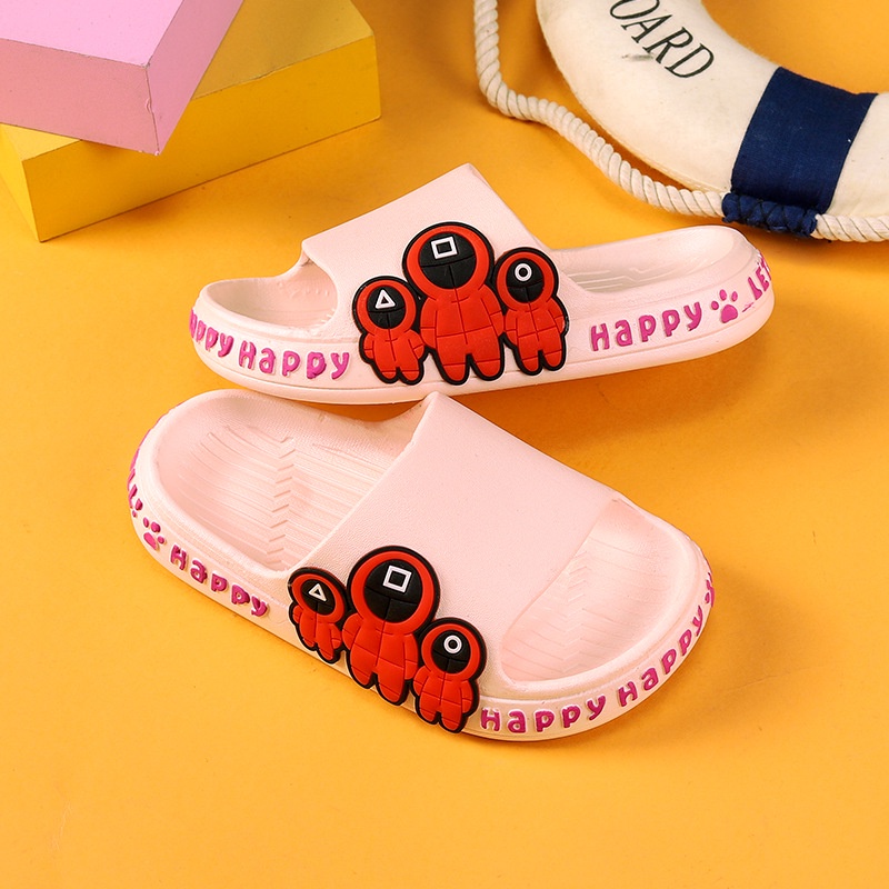 SA-N Sendal / Sandal Anak Eva Lembut Karakter Squid Game Non Slip 0824