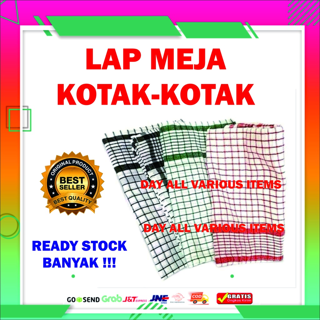 LAP MEJA KOTAK-KOTAK || PERALATAN DAPUR