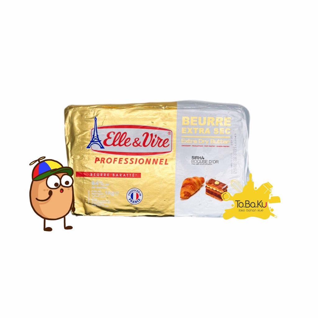 Elle Vire Butter Sheet/Table Extra Dry Unsalted 1kg