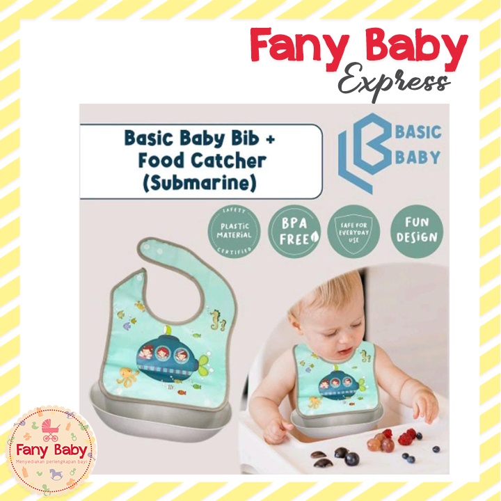 BASIC BABY BIB + SILICONE CATCHER