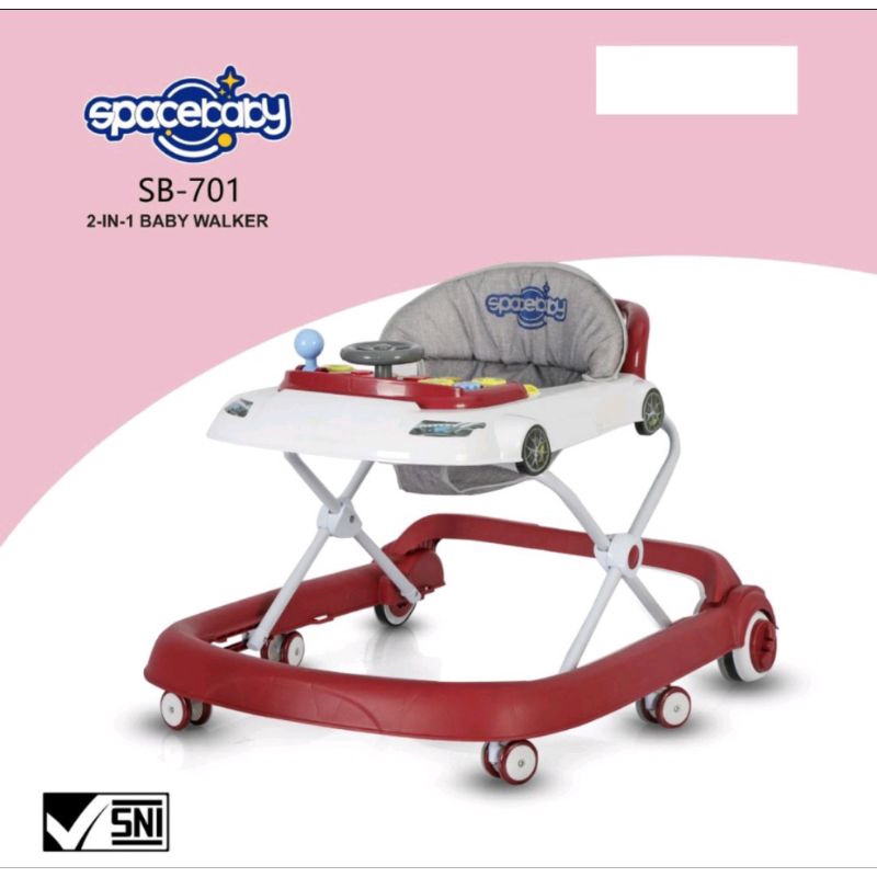 Baby Walker Space Baby Sb 701 2 in 1 Music Trainer Mode Walker Mode