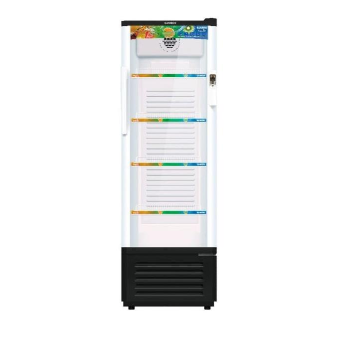Showcase Sanken Srs-278 Lemari Pendingin Handle Led Light Lock New