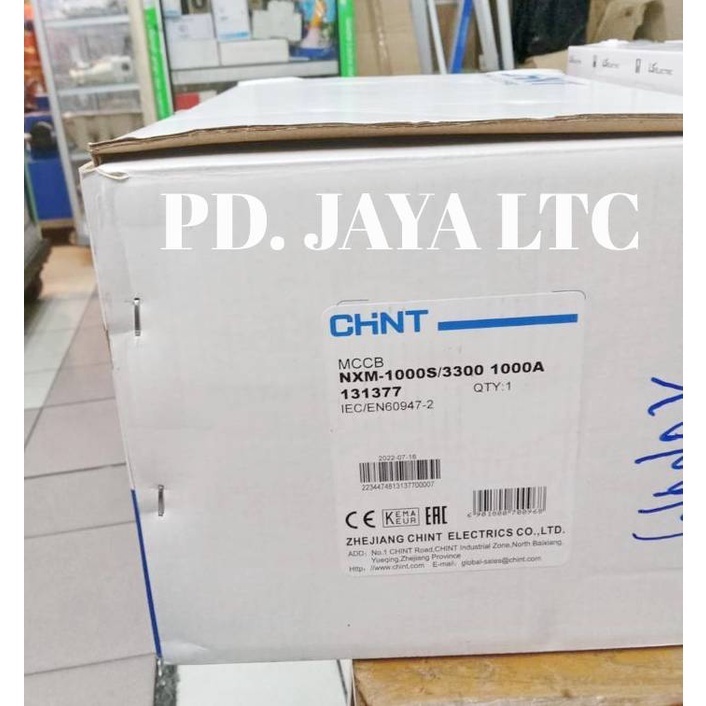 Chint MCCB Breaker 3P 1000A NXM-1000S/3300/1000A