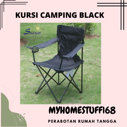 KURSI LIPAT TRAVEL CAMPING OUTDOOR SANDARAN SANTAI PORTABLE-CAMPING CHAIR 4 WARNA