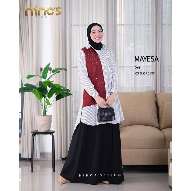 MAYESA SET 0193 stelan rok dan stelan tunik terbaru dari ninos design
