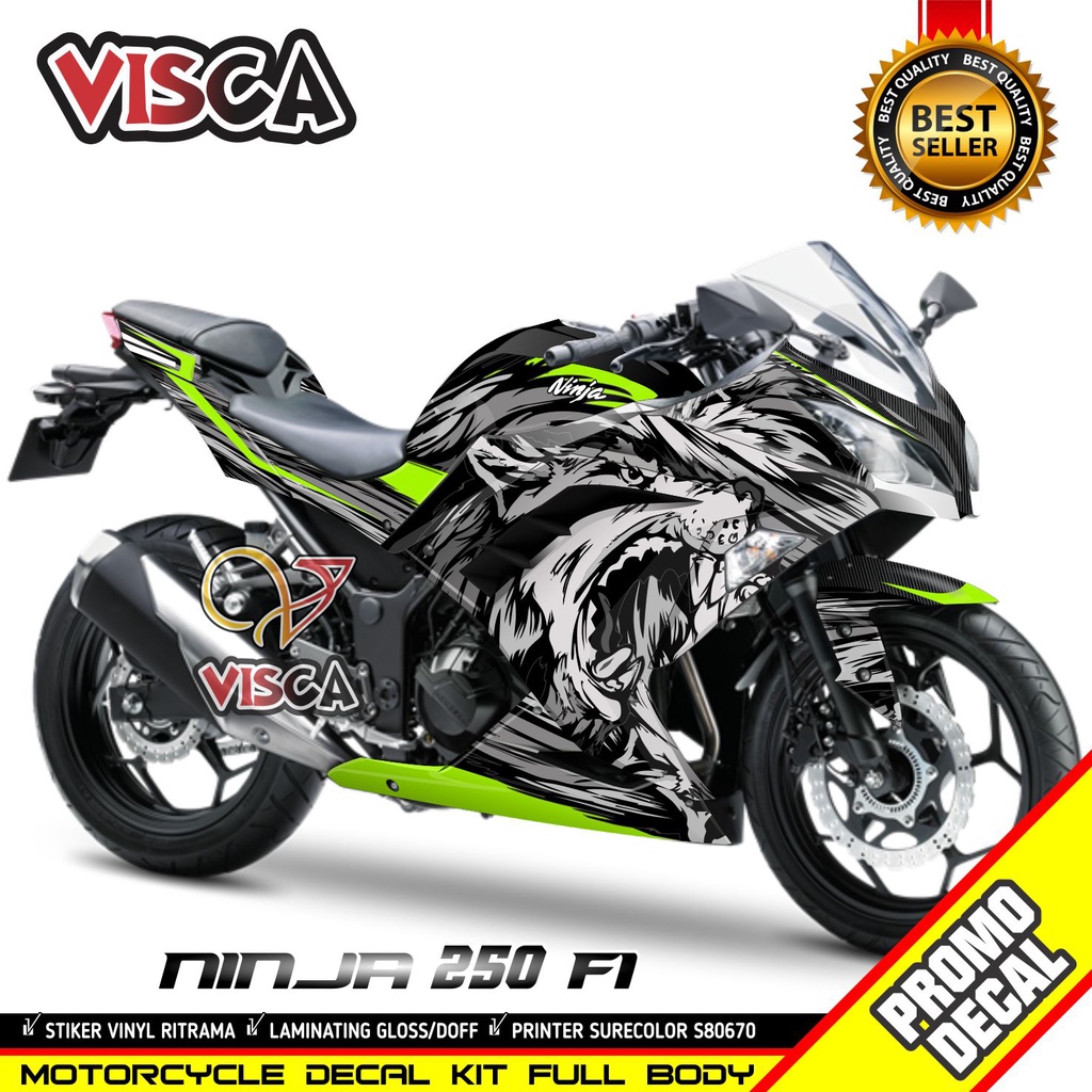 Stiker Ninja 250 Fi Striping Ninja 250 Fi Decal Motor Ninja 250 fi Full Body Stiker Ninja 250fi Deka