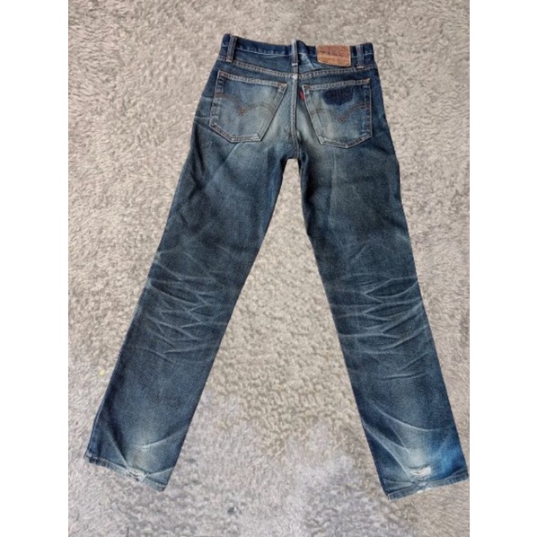 celana jeans denim fade fading standar second bekas