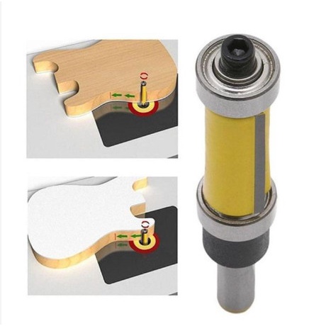 Mata Profil trim Router Bit Double Bearing as 1/4&quot; blade 38mm -2RB1